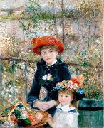 Pierre Auguste Renoir On the Terrasse oil painting reproduction